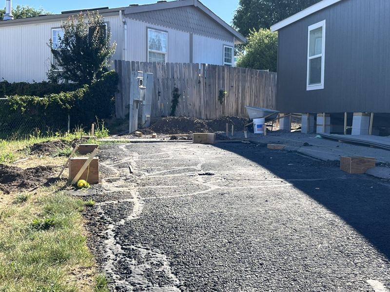 The pavilion site before work started