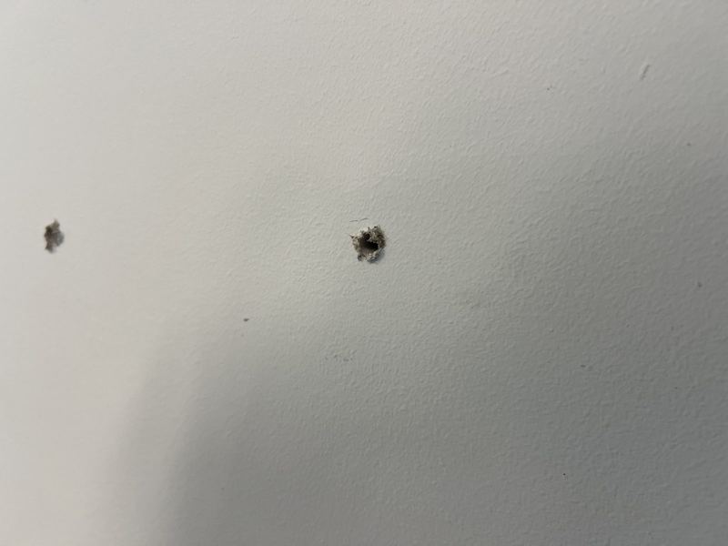 Wall damage before patching